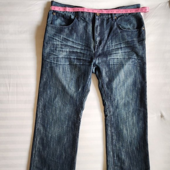 Men's Ecko Unltd Bootcut Size 38 Hang Em High Blue Jeans. Great Condition. - Picture 11 of 16
